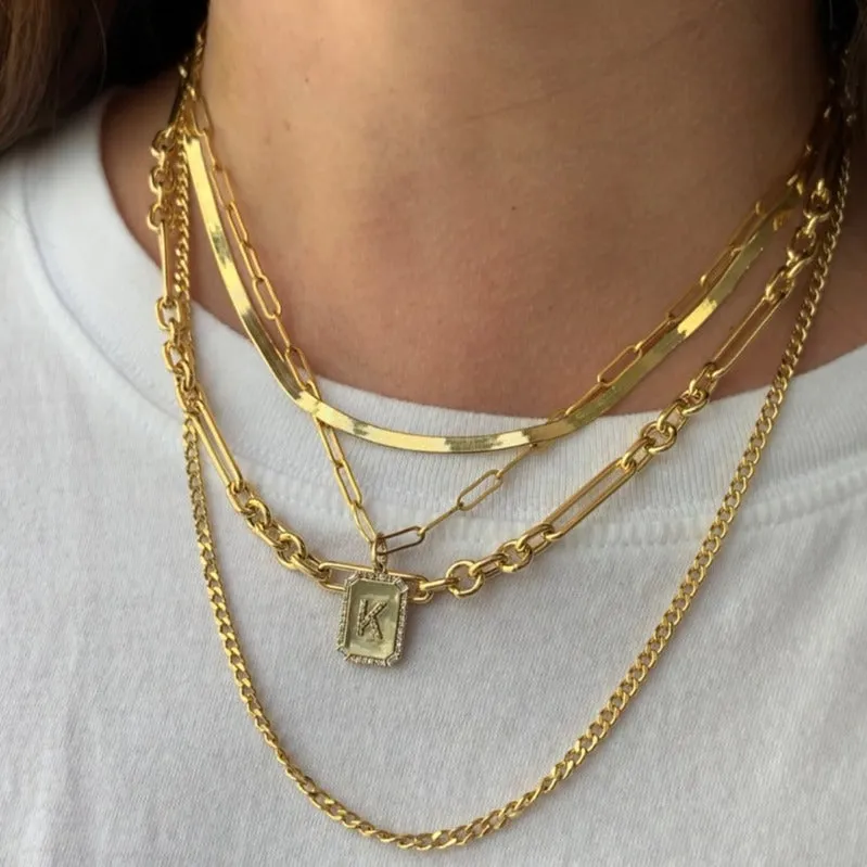 10K Gold Mixed Link Necklace