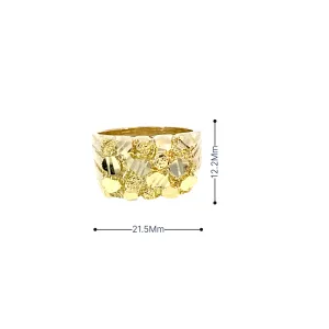 10K Gold Nugget Ring 9 Grams