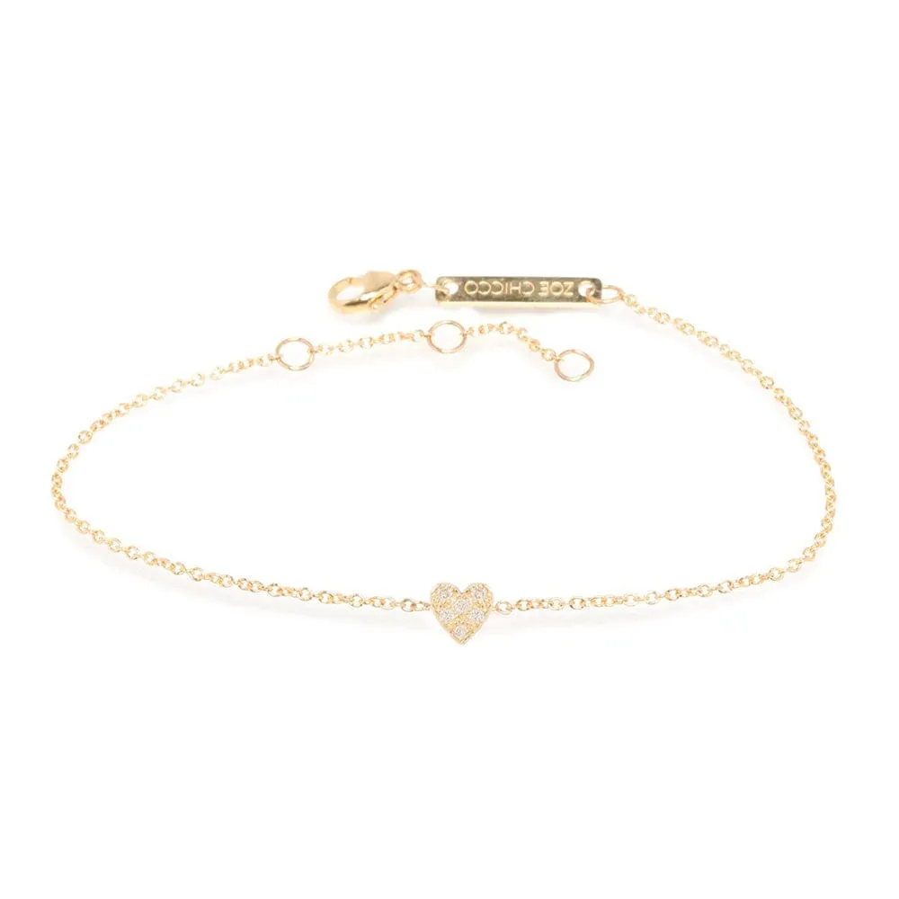 14K GOLD ITTY BITTY HEART BRACELET