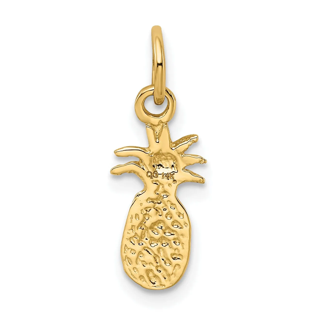 14k Yellow Gold Polished Pineapple Pendant