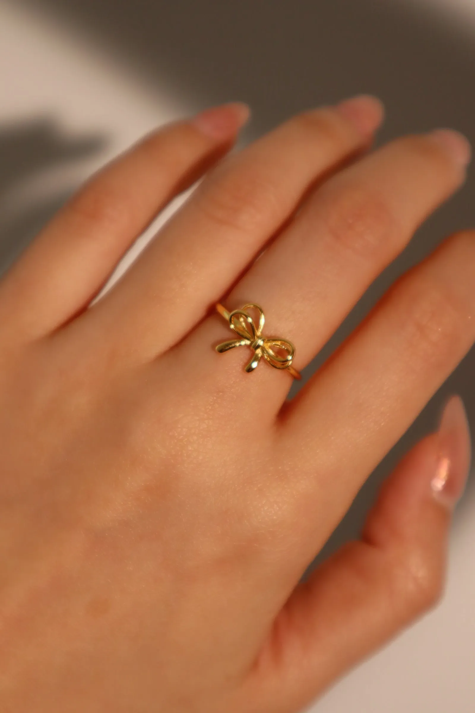 18K Gold Vermeil Bowknot Ring