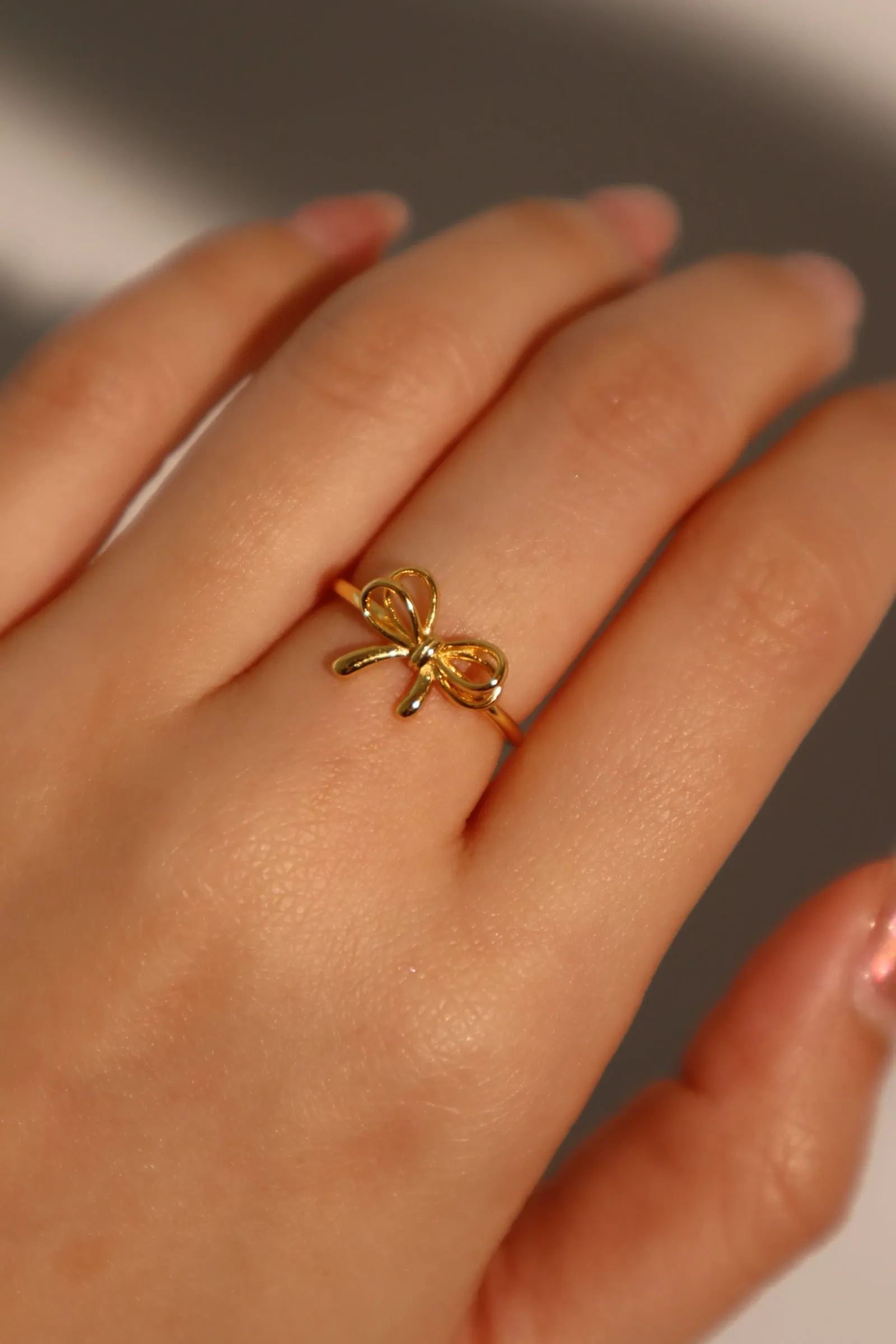 18K Gold Vermeil Bowknot Ring