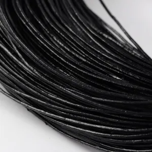 1mm Leather Cord (1m) - Black