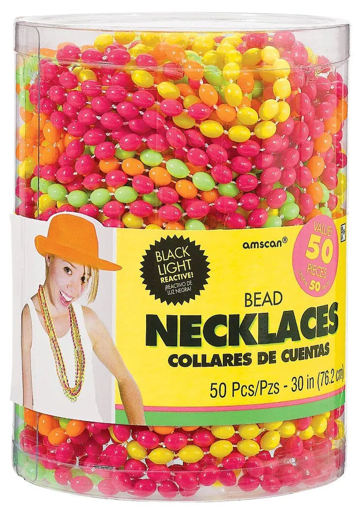 30in Neon Multi-Bead Necklace | 50ct