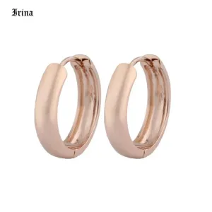 585 Rose Gold Hoops Earrings