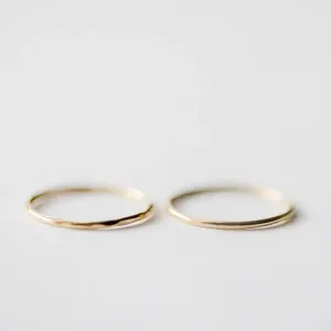 Abby Alley - Smooth Stacking Ring (Gold)