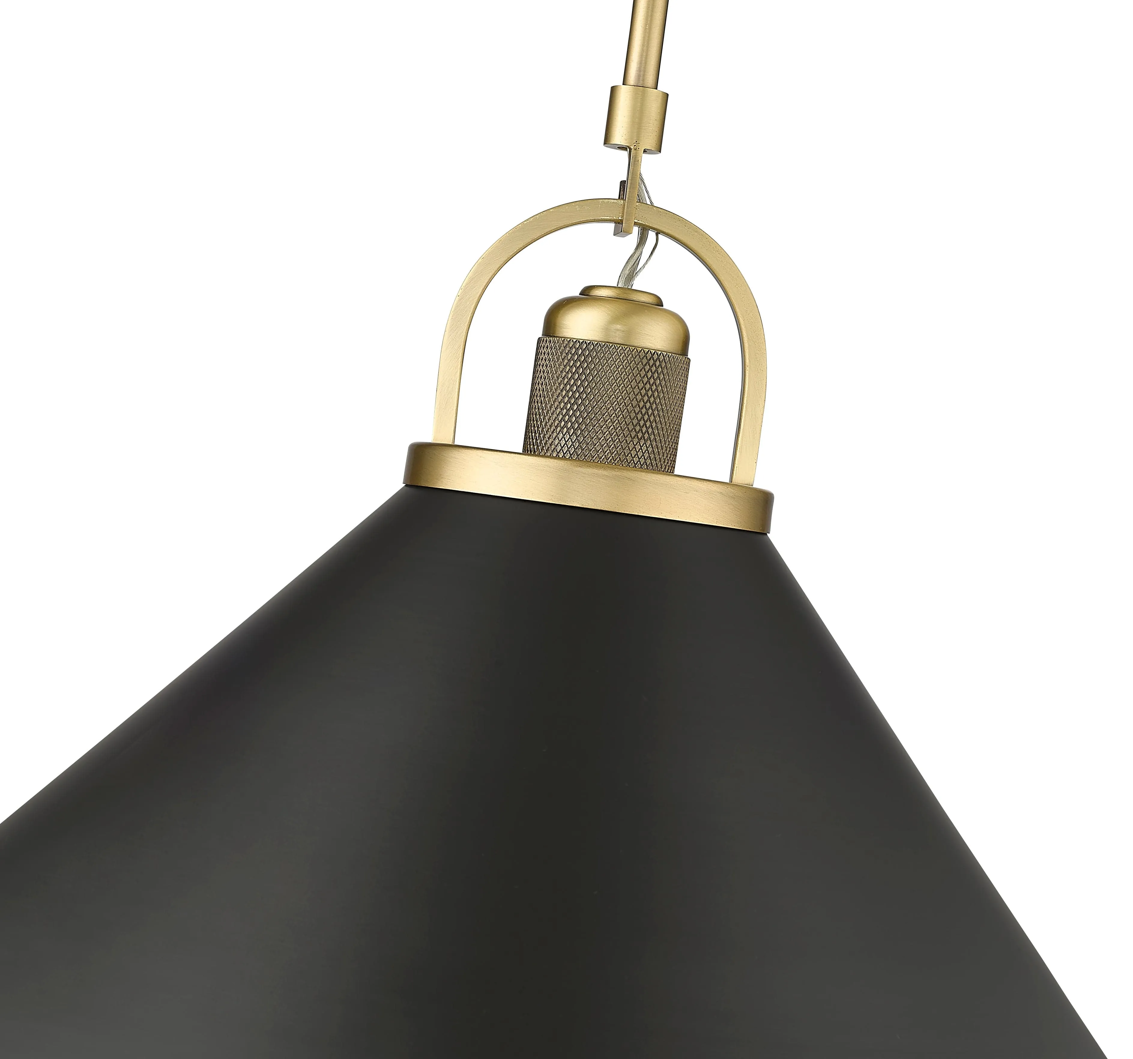 Artistan Pendant - Vintage Brass / Matte Black - 13.1in. Diameter - E26 Medium Base