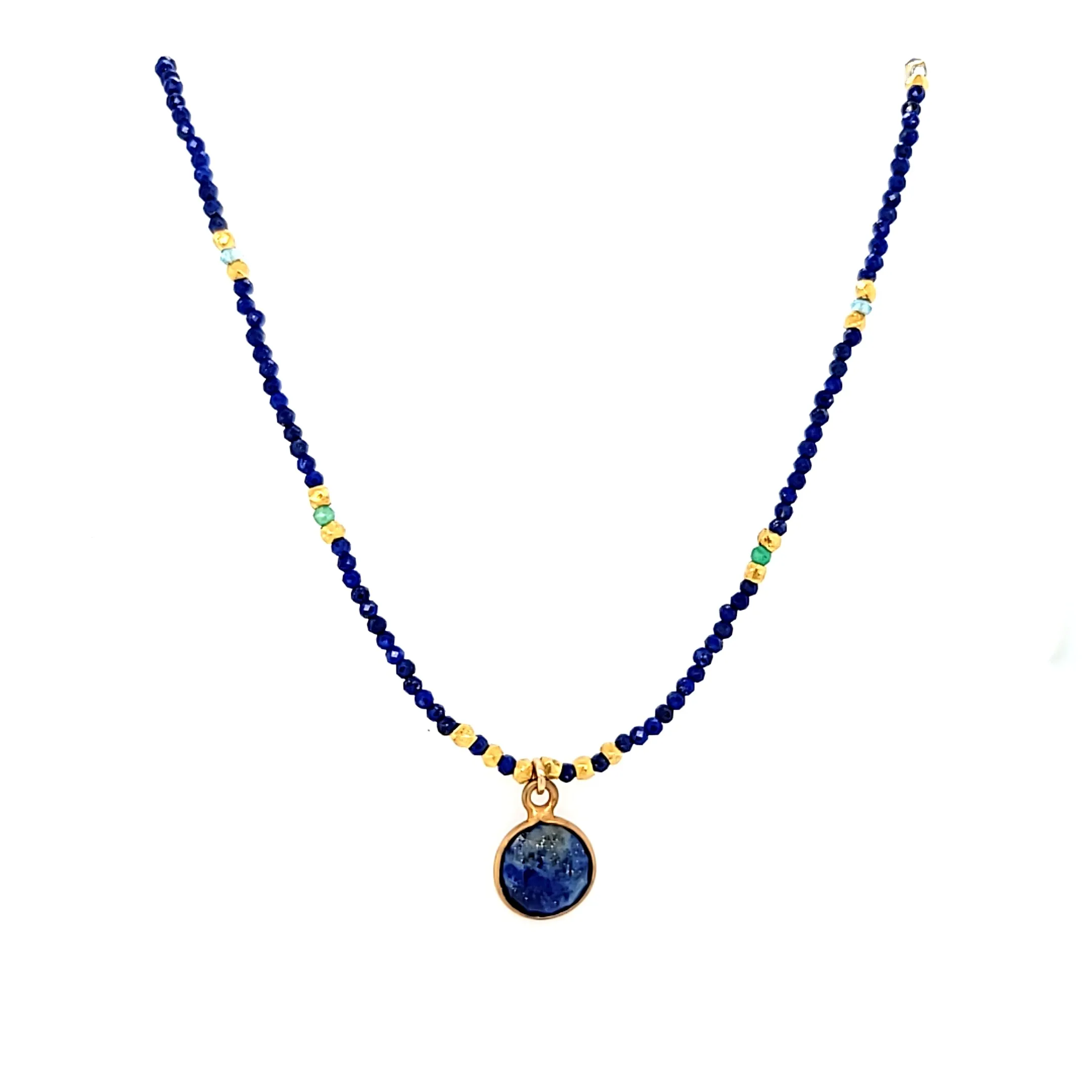 AVF Beaded Lapis Necklace (SI2780)