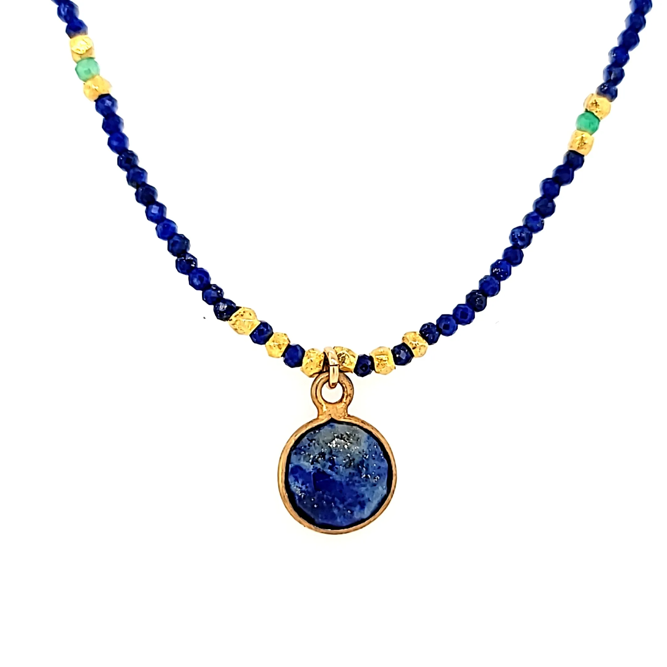 AVF Beaded Lapis Necklace (SI2780)