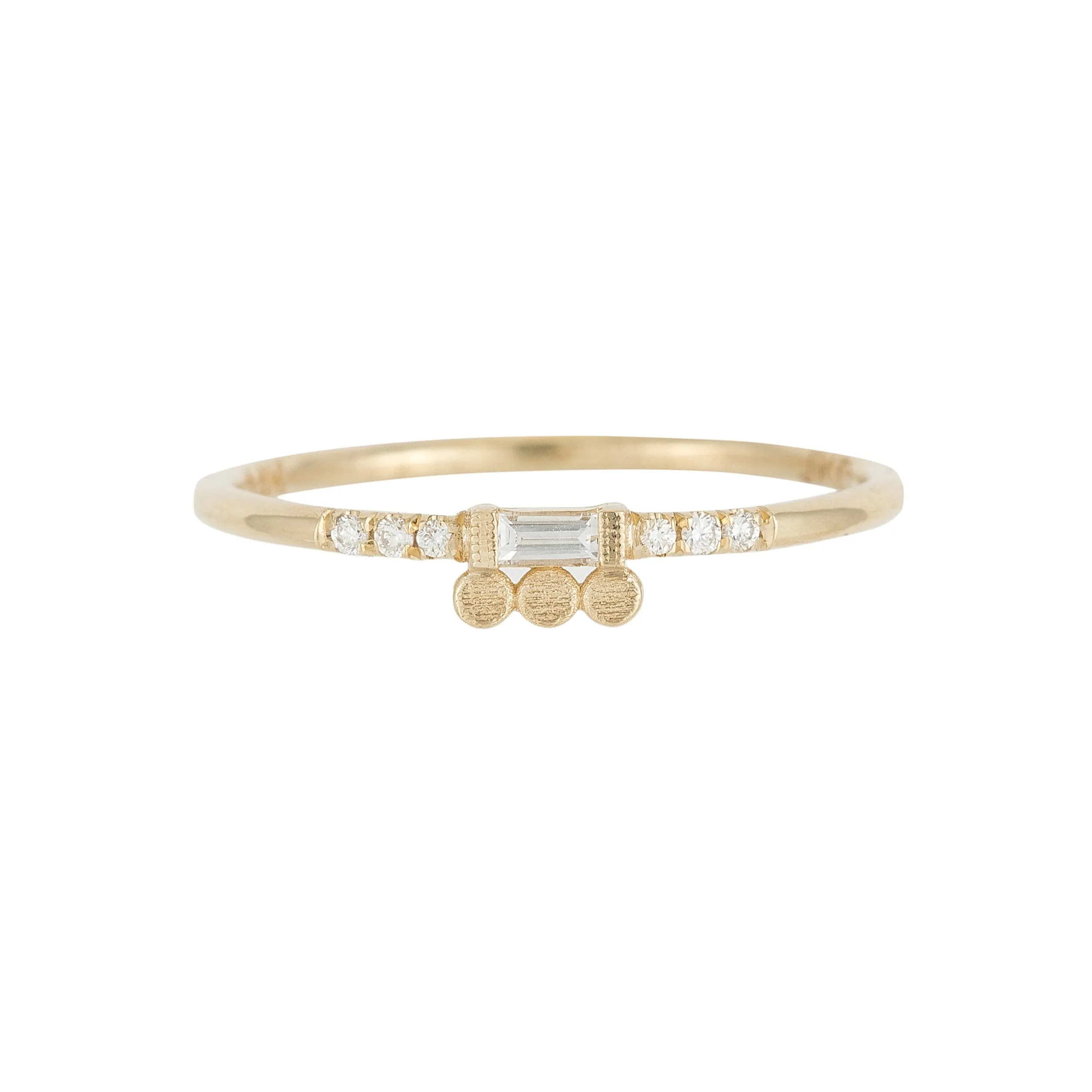 Baguette 3 Dot Equilibrium Ring