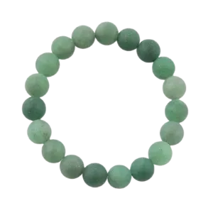 Barse Matte Bead Bracelet-Green Jade