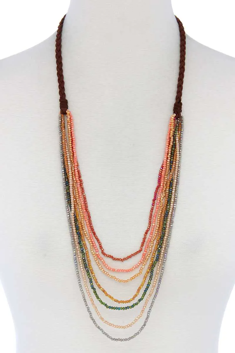 Beaded Multi Layer Necklace