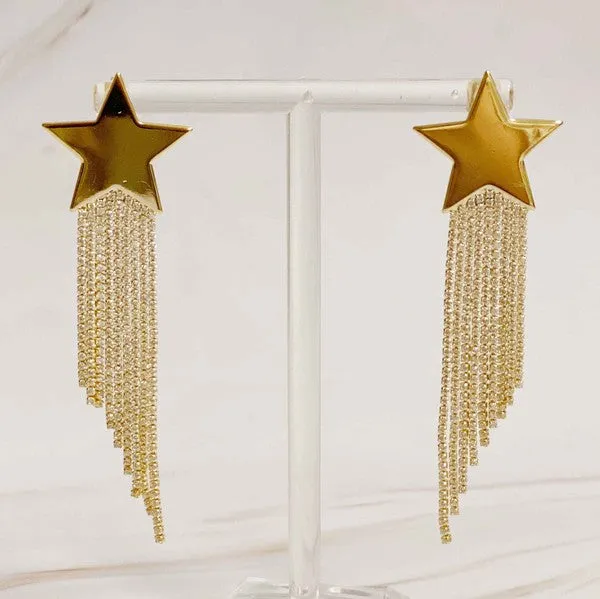 Cascading Star Earrings