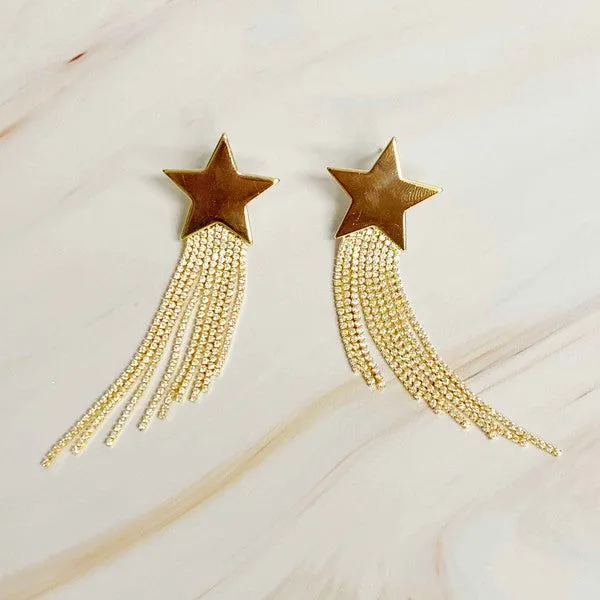 Cascading Star Earrings