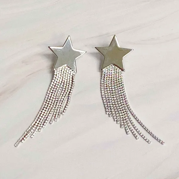 Cascading Star Earrings