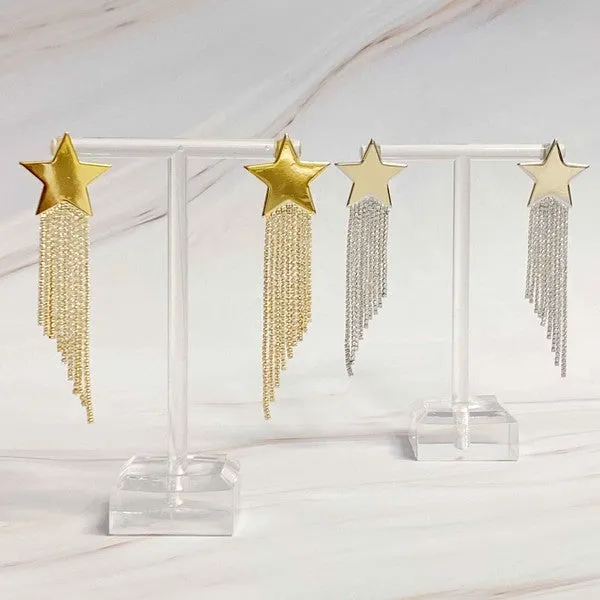 Cascading Star Earrings