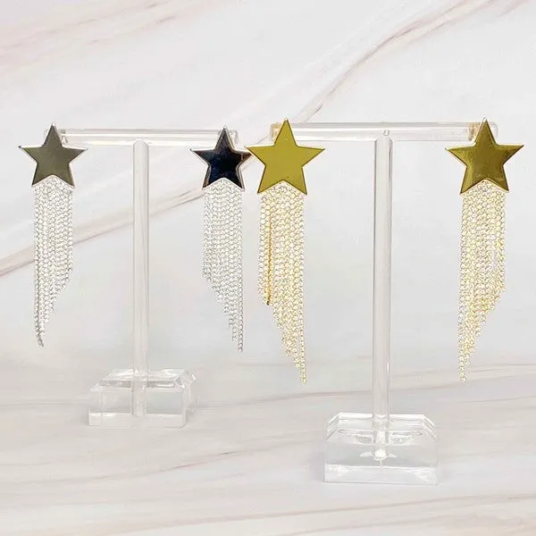 Cascading Star Earrings