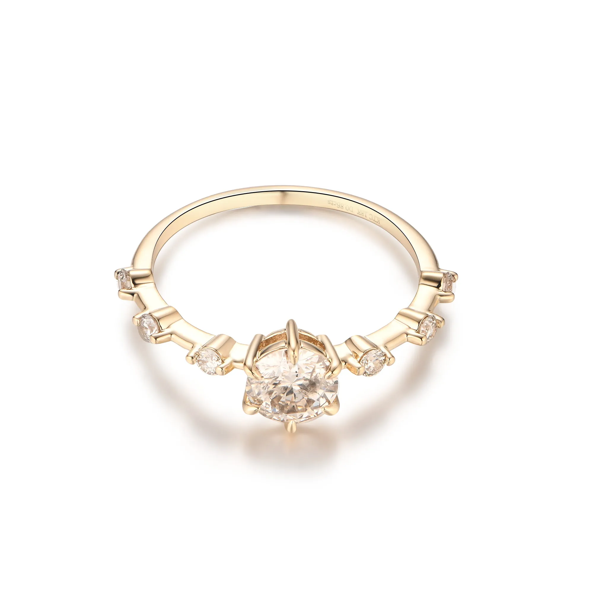 Champagne Diamond Ring