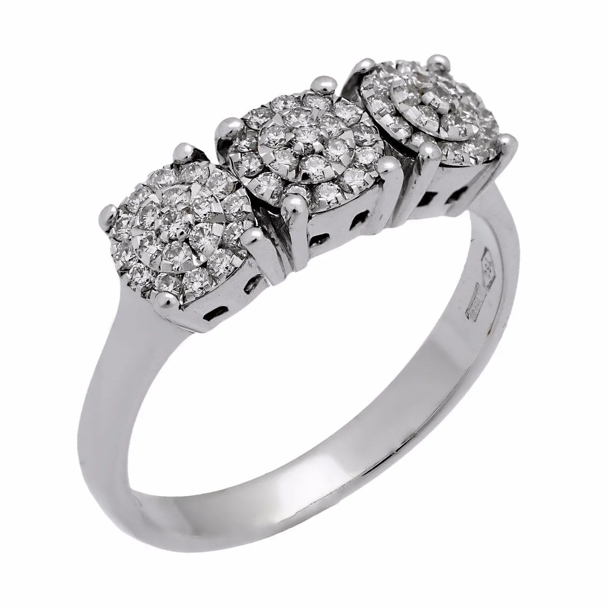 Chimento Past Present Future Round Diamond Ring