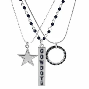 Dallas Cowboys Trio Necklace Set