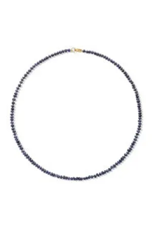 Dark Blue Beaded Necklace