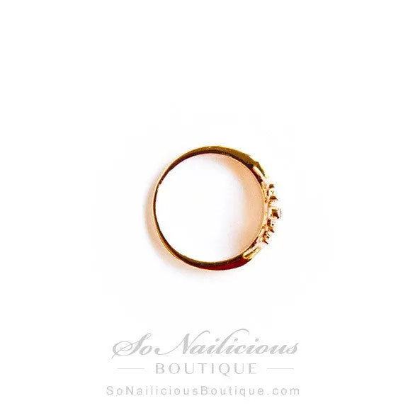 Delicate Gold Crown Ring - ONLY 1 left!