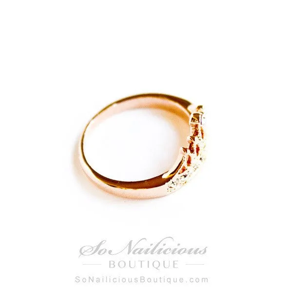 Delicate Gold Crown Ring - ONLY 1 left!