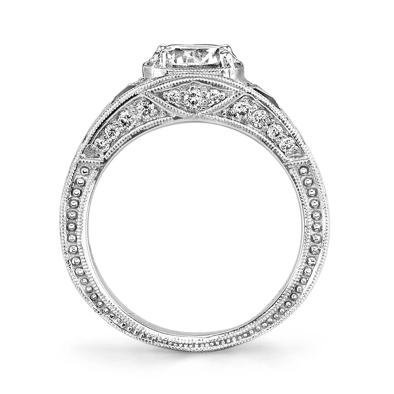 Diamond & Sapphire Engagement Ring Mounting