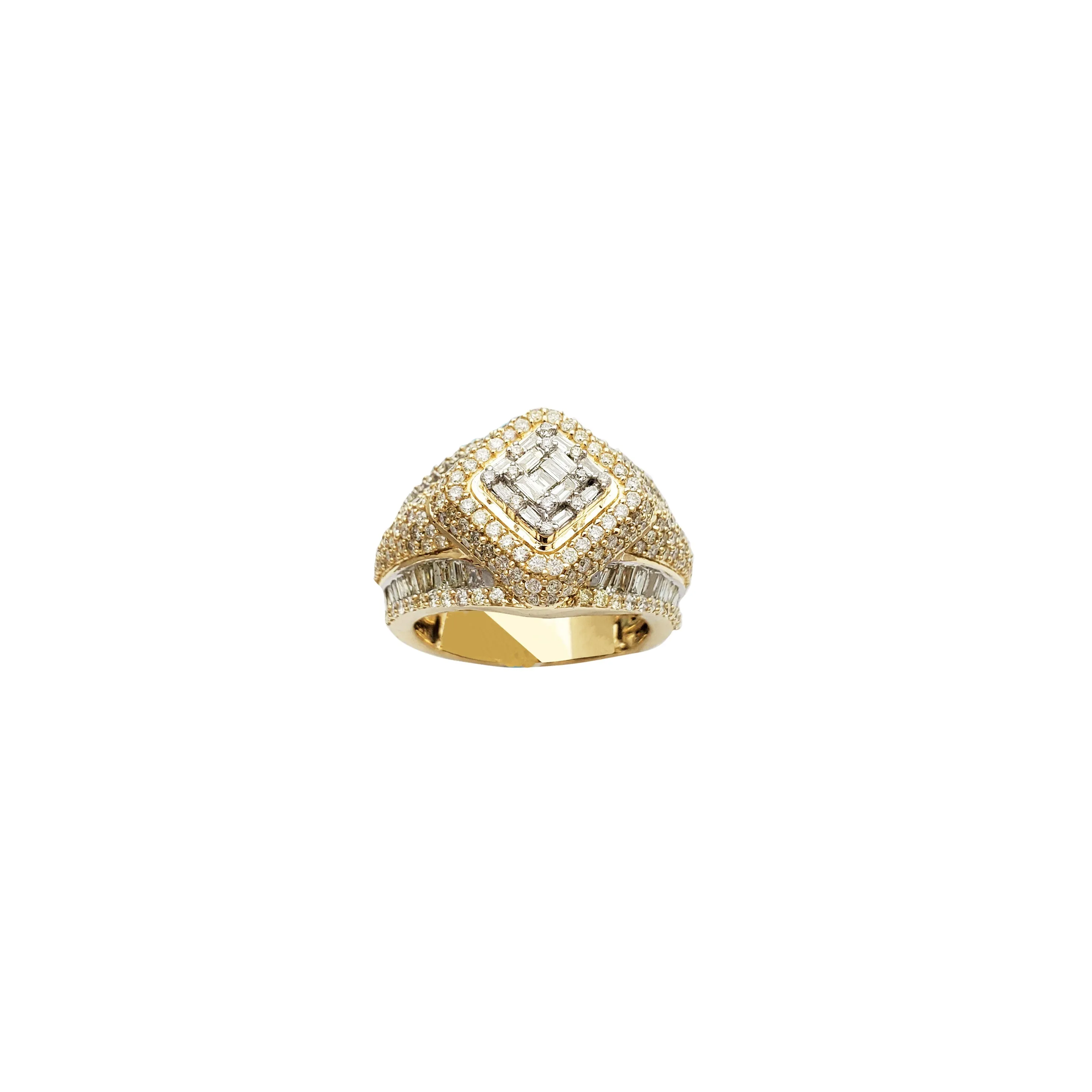 Diamond Baguette Men Rings (14K)