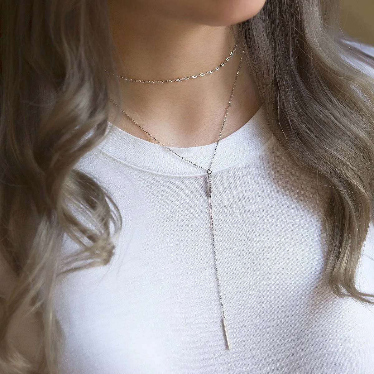 Diamond Cut Lace Chain Choker