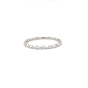 Diamond Stacking Ring/White Gold