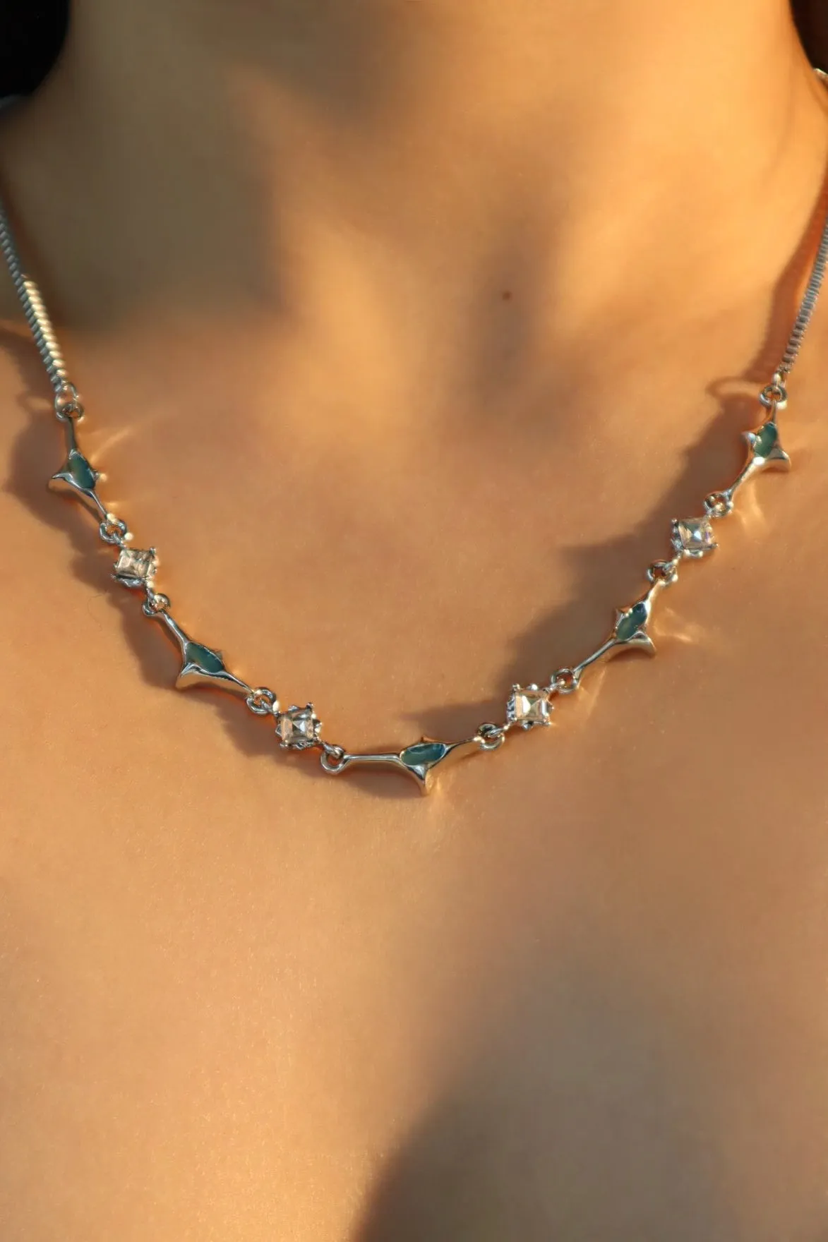 Diamonds Green Tide Necklace