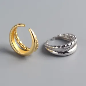 Double Tidal Twist Adjustable Ring Adjustable Round Rings Women