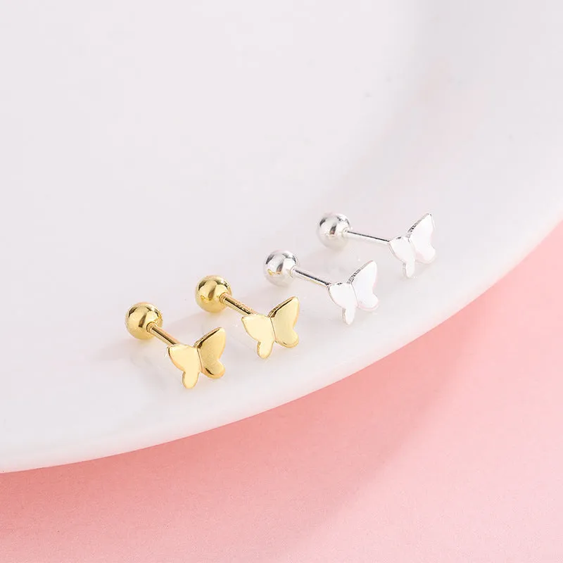 Earrings Butterfly Ear Mini S925 Silver Earrings