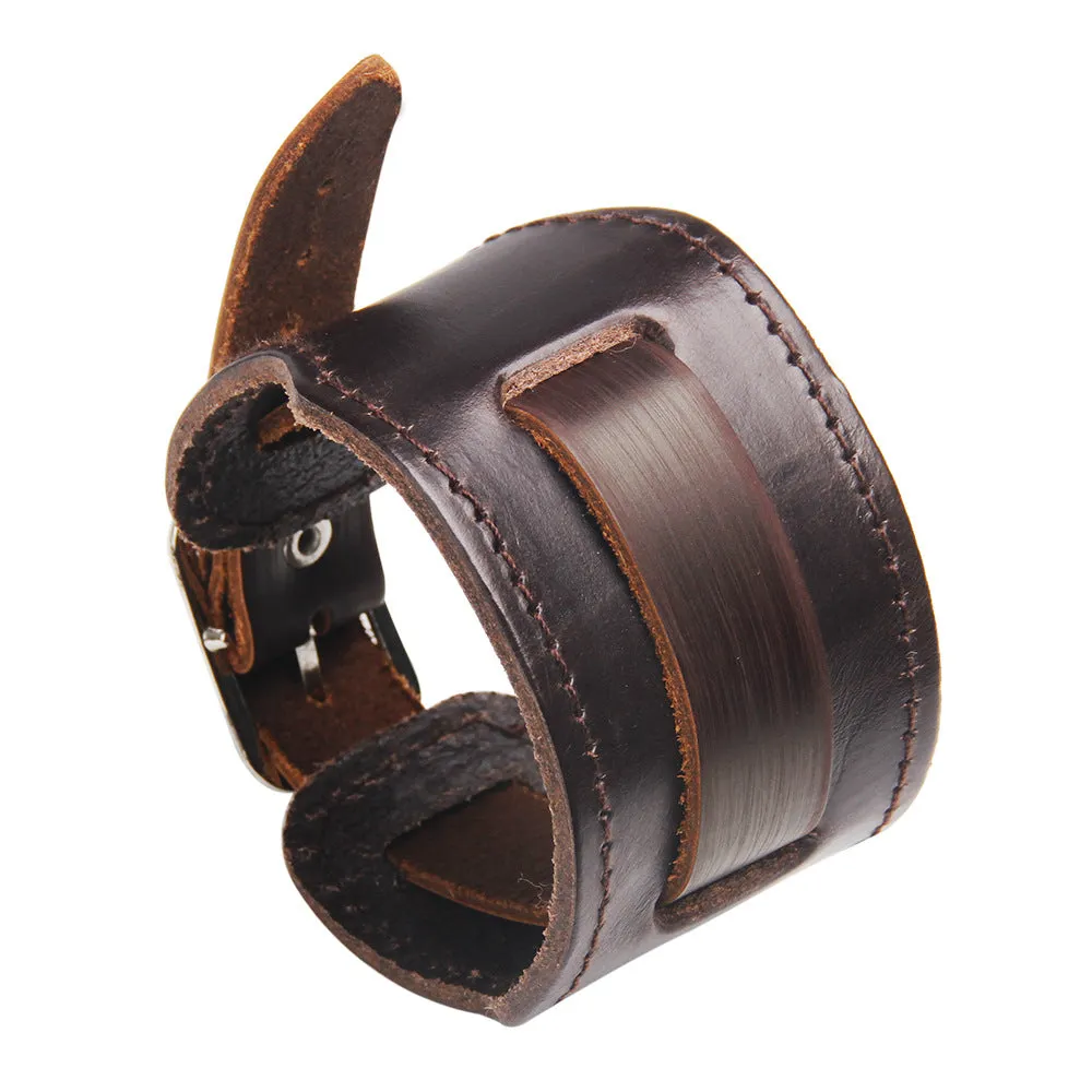 European and American punk style leather bracelet