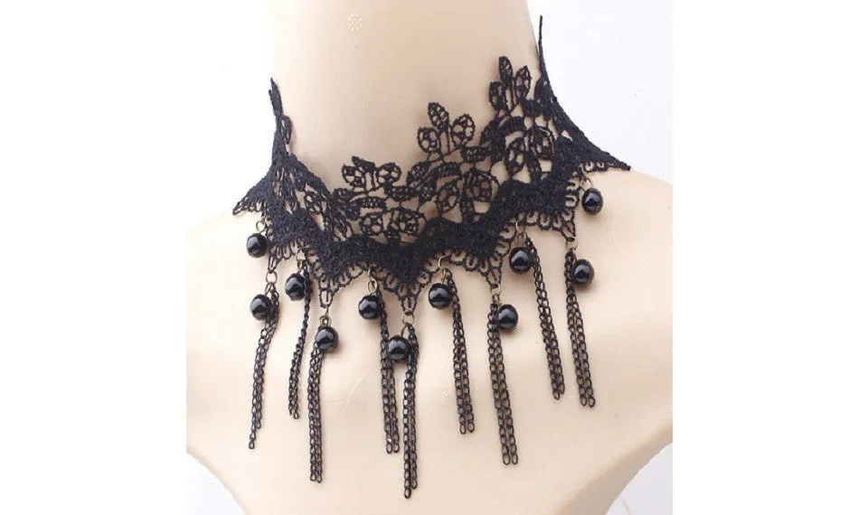 Fashion Multi Styles Tassel Gothic Choker Necklace