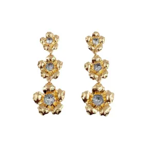 Floral Forest Long Alloy Earrings - Vienna Verve Earrings