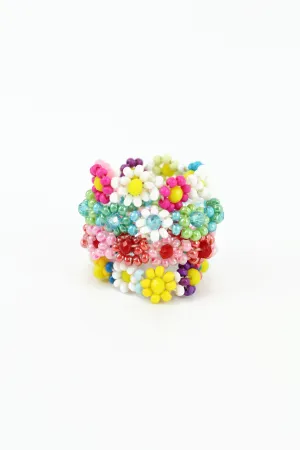 Flower Beaded Rings