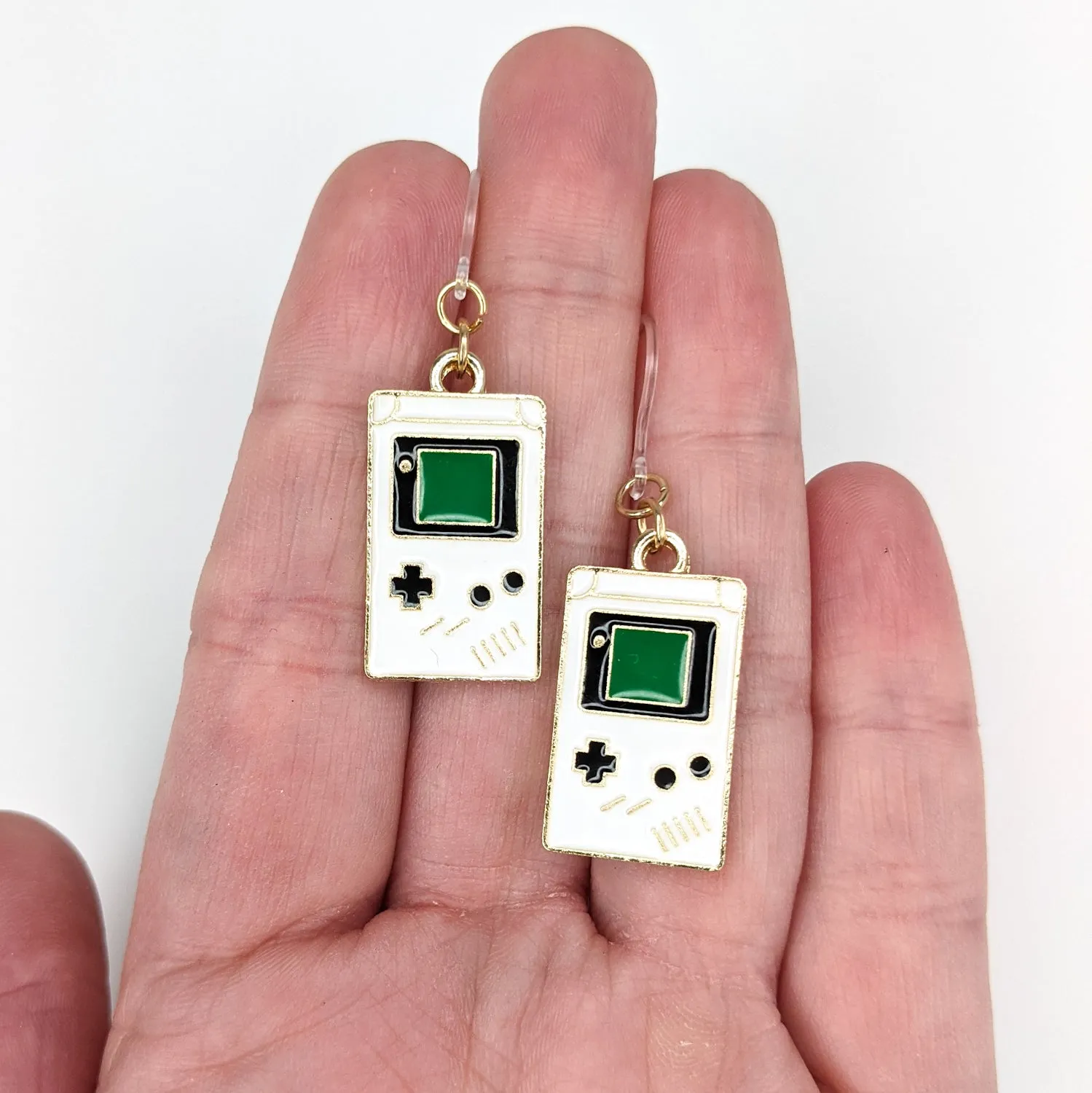 Game Console Dangles Hypoallergenic Earrings for Sensitive Ears Made with Plastic Posts