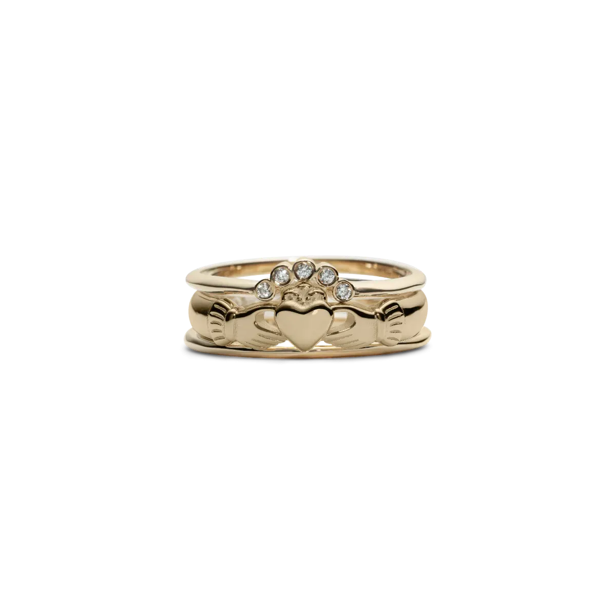 Gold Claddagh 3 Stack