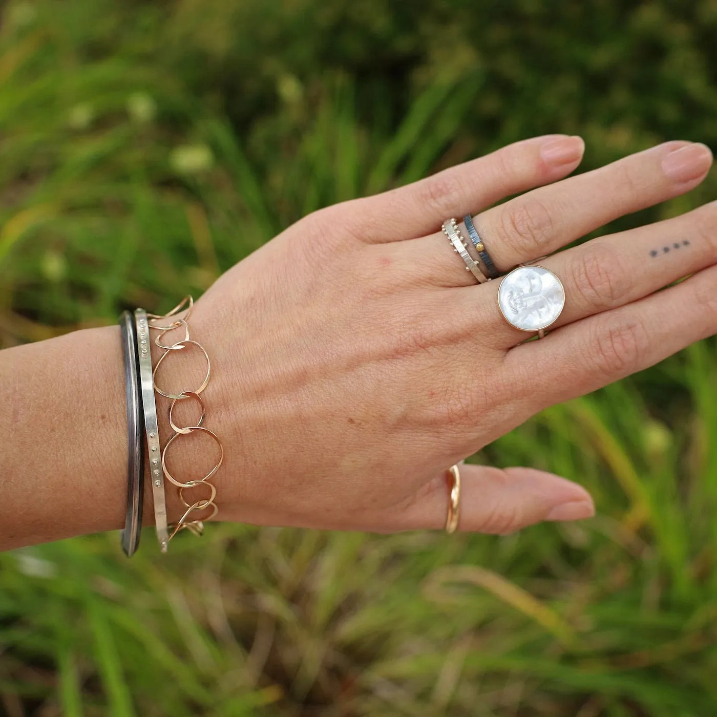 Gold Filled Flat Open Link Bracelet