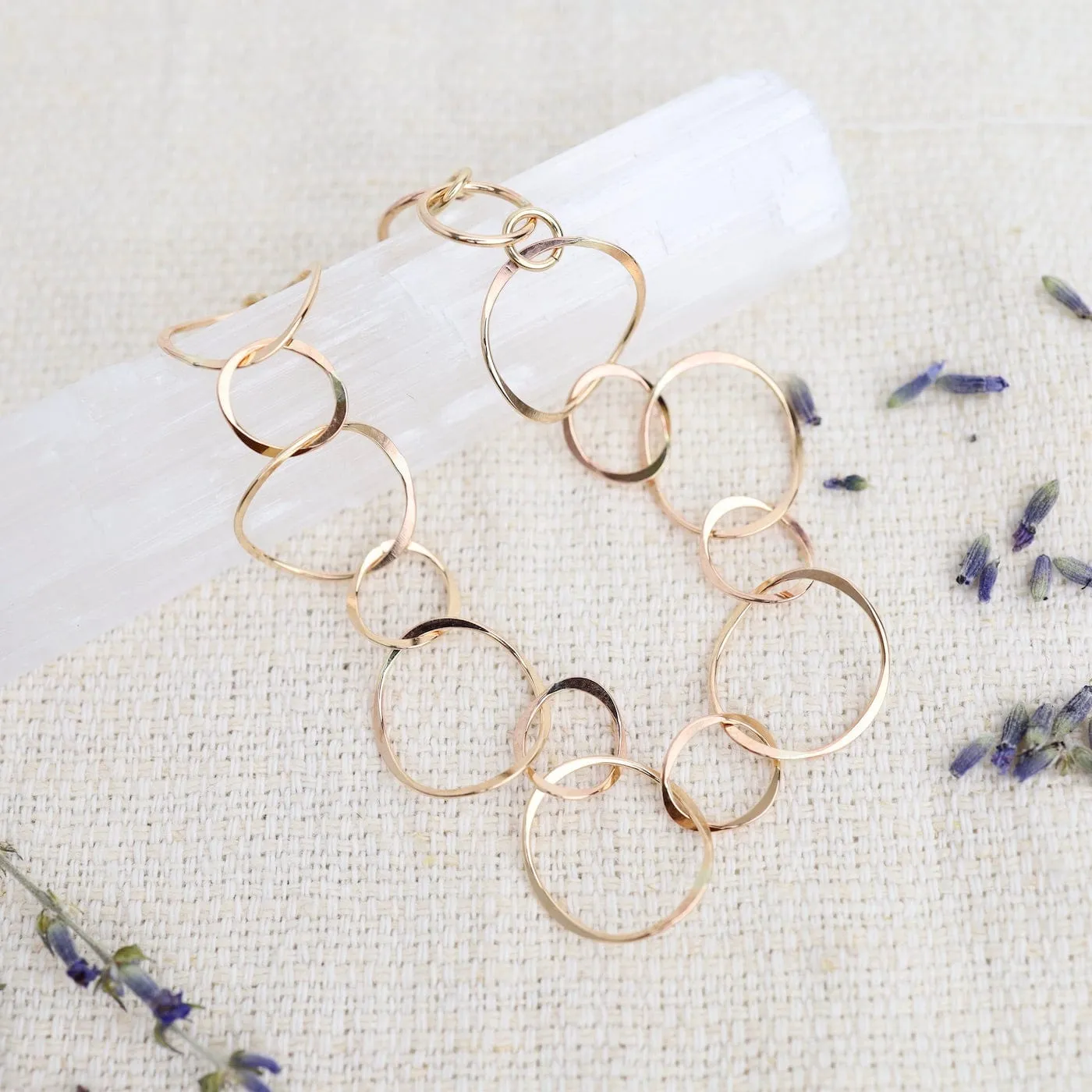 Gold Filled Flat Open Link Bracelet