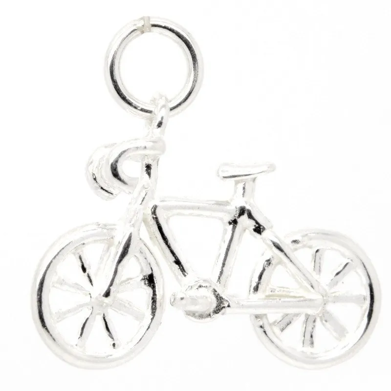 Gold Road Racing Bike Charm