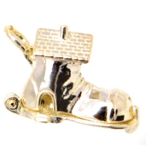 Gold Shoe House Charm