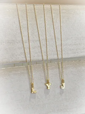 Gold Vermeil Initial Necklace