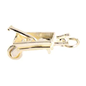 Gold Wheelbarrow Charm