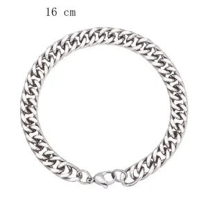 Hip Hop Rock Punk Men's and Women's Titanium Steel Simple Chain Bracelet