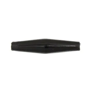 Imitation Hairpipe Bone Beads, 1.5" Black 100/pk