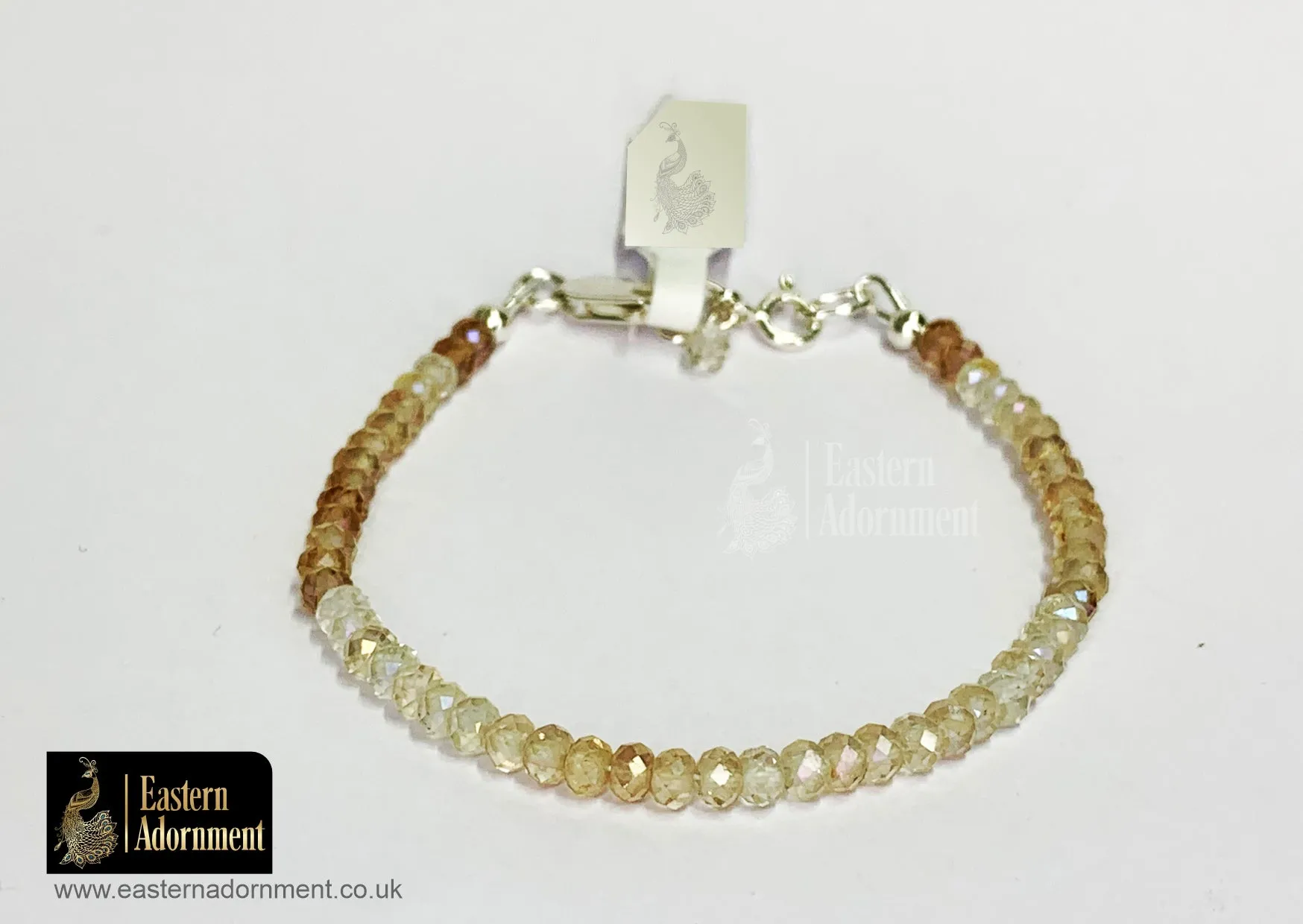 Imperial Quartz Micro Cut Bead Bracelet