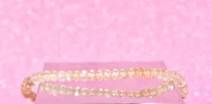 Imperial Quartz Micro Cut Bead Bracelet